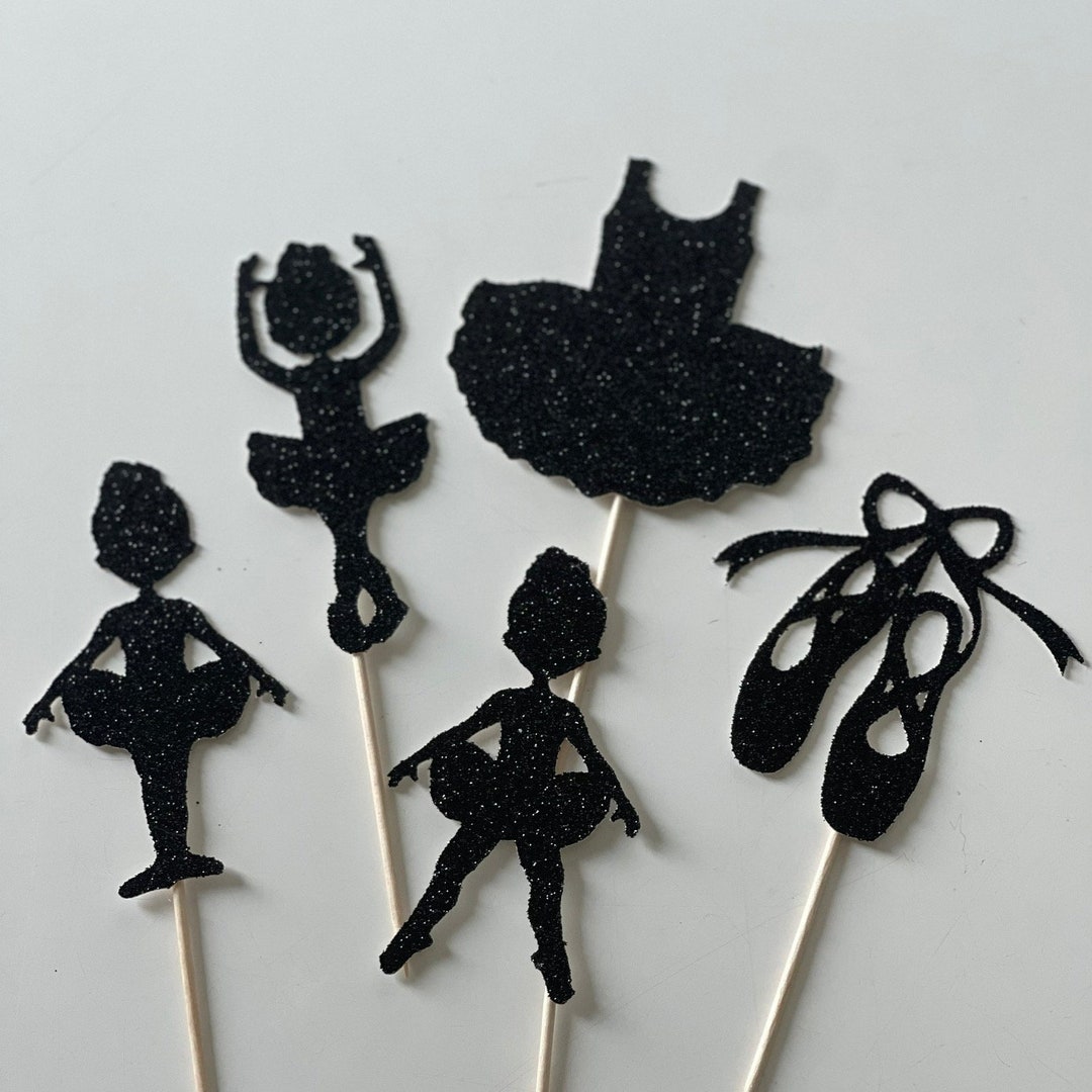 Ballerina Cupcake Toppers, Ballet Cupcake Toppers, Little Ballerina ...