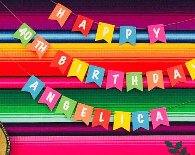 Fiesta banner, Cinco de mayo banner, Fiesta birthday banner, Fiesta party decorations, Cinco de mayo birthday banner, Cinco de mayo banner