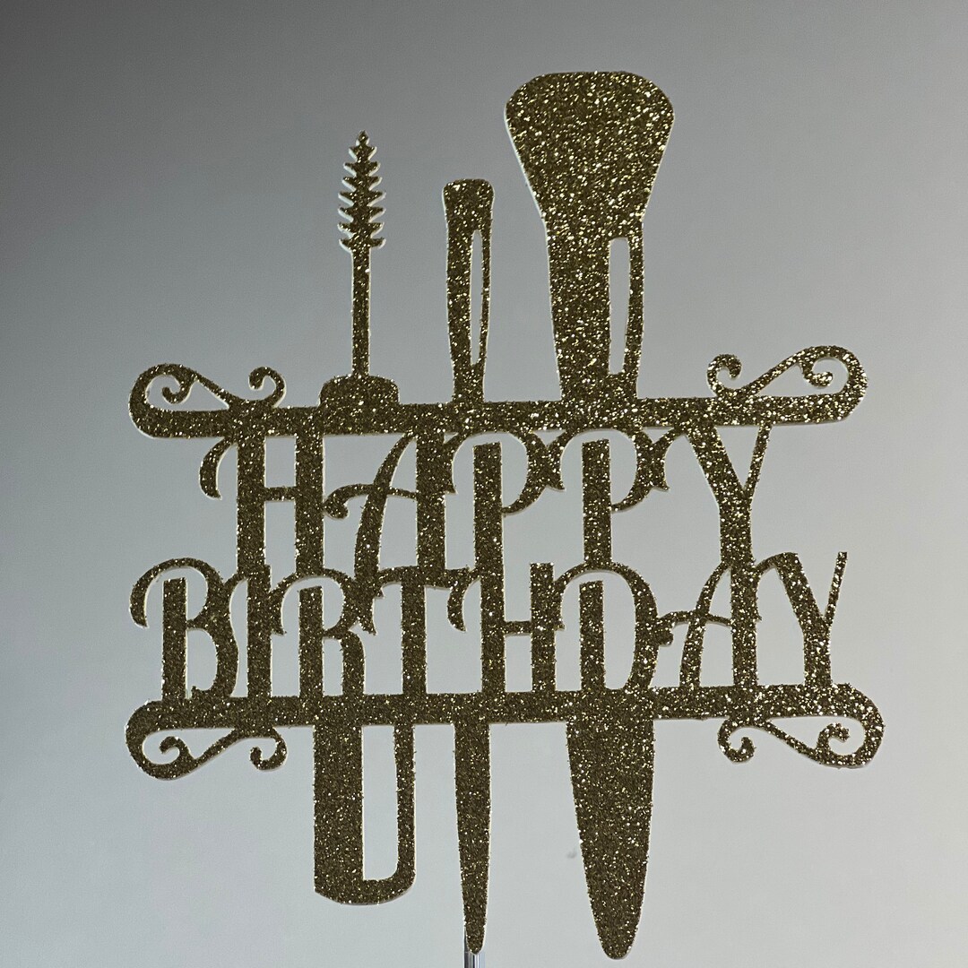 Makeup Cake Topper Makeup Artist Cake Topper Makeup Topper Etsy