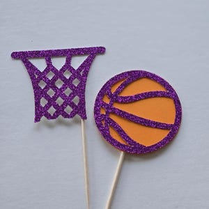 24 Basketball-Cupcake-Topper Glitzernd – Kuchen-Deko Für Kindergeburtstage & Sport-Partys