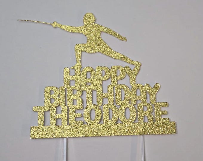 Fencing cake topper, Fence cake topper, Fencing birthday cake topper, Fence birthday cake topper, Fencing cupcake toppers, fencing confetti