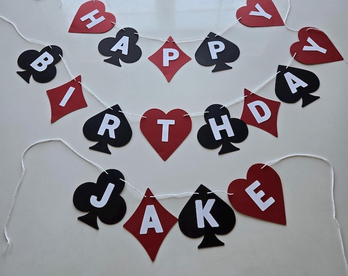 Casino Birthday Banner