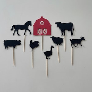 Farm cupcake toppers, Farm animals cupcake toppers, farm animals toppers, farm toppers, farmer cupcake toppers, ranch cupcake toppers, farm