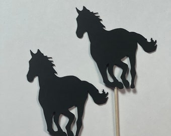 Horse Cupcake Toppers: Equestrian Birthday Party Decorations (Set of 12)