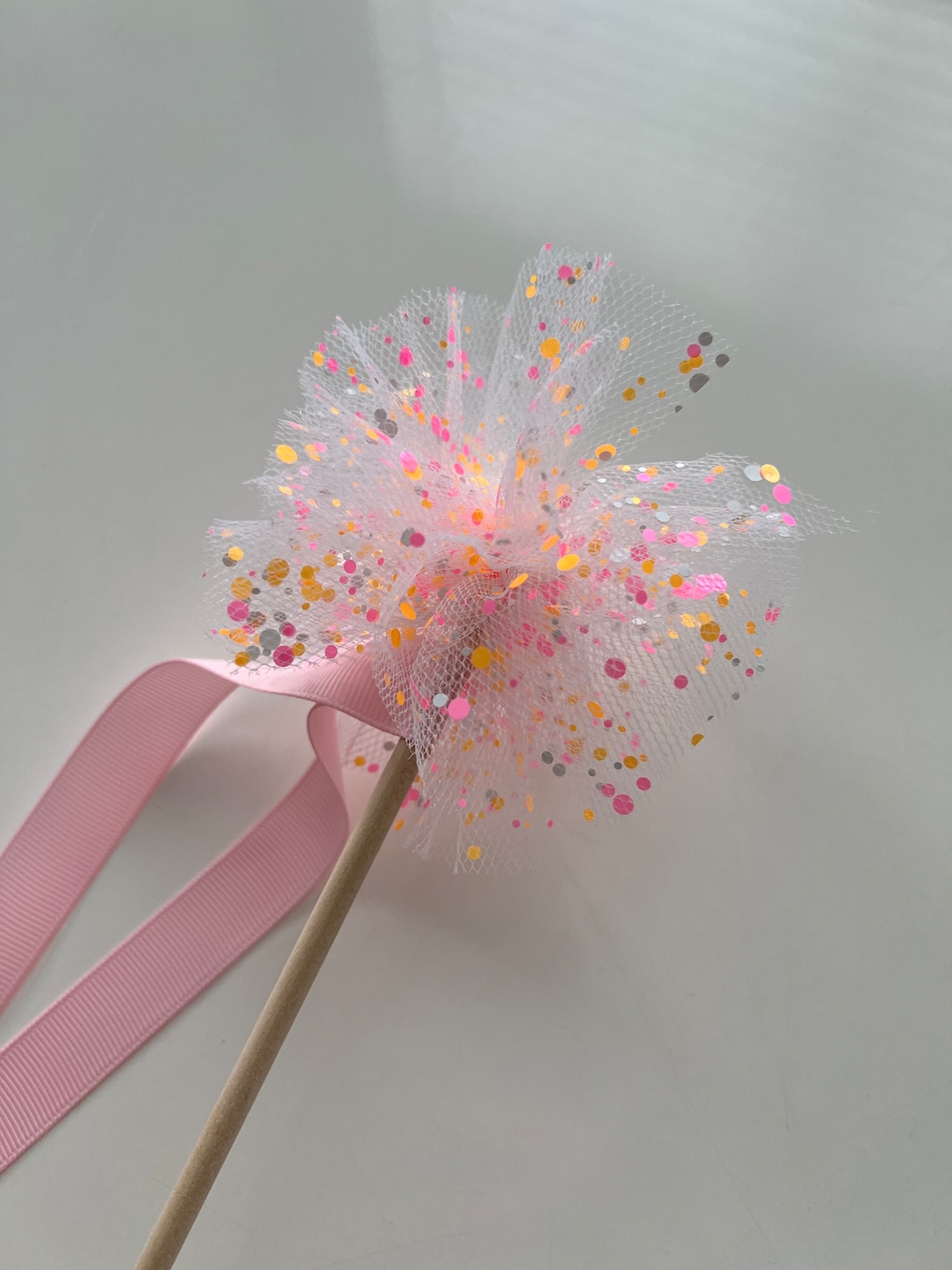 Princess Wand, Party Favor Wand, Tulle Wand, Purple Wand, Little Girl