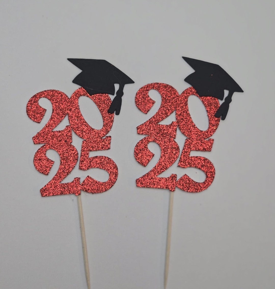 Graduation Cupcake Toppers, Graduation Party Cupcake Toppers, Grad Cupcake Toppers, 2025 Cupcake