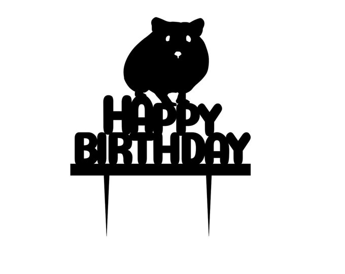hamster cake topper, Hamster birthday cake topper, guinea pig cake topper, guinea pig birthday cake topper, Pet hamster cake topper