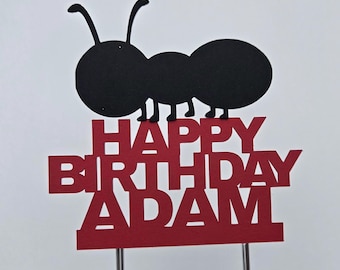 Ant Birthday Cake Topper: Bug Theme Party Decor
