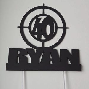 Target cake topper, Target practice cake topper, shooting target cake topper, Aiming cake topper, Bullseye cake topper, shooting practice