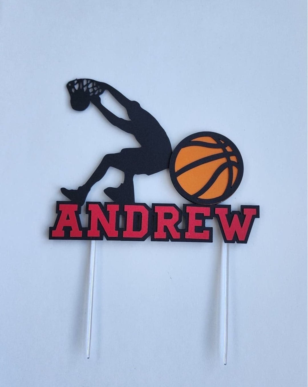 Basketball Cake Topper, Basketball Player Cake Topper, Basketball