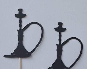 Hookah Cupcake Toppers - set of 12
