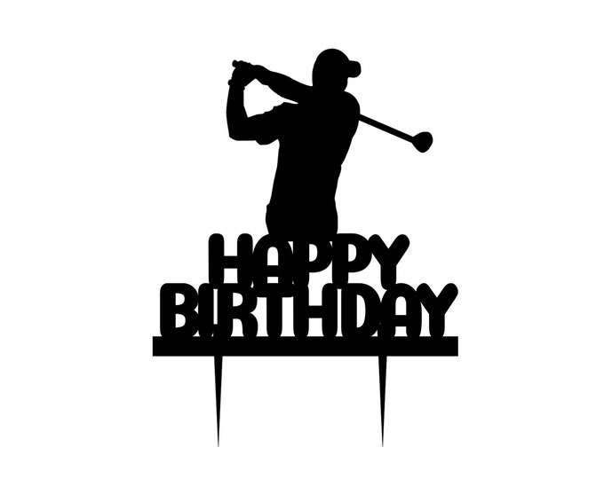 Golf cake topper, Golfing cake topper, Golfer cake topper, Golf birthday cake topper, Golfing birthday cake topper, Golf birthday cake toppe