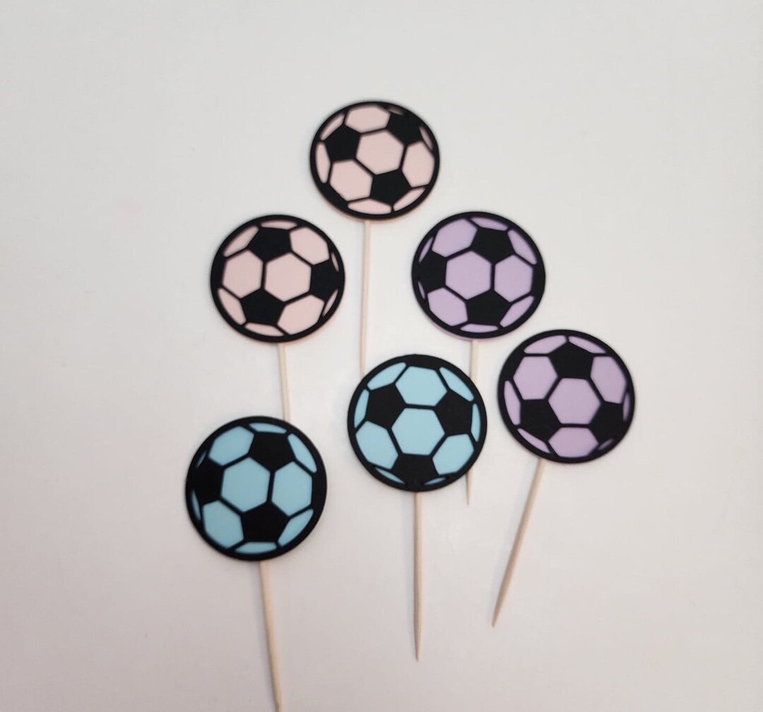 Soccer Cupcake Toppers Soccer Toppers Futbol Cupcake Toppers Soccer