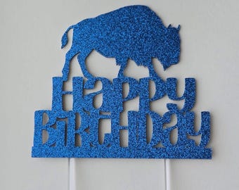 Buffalo Birthday Cake Topper