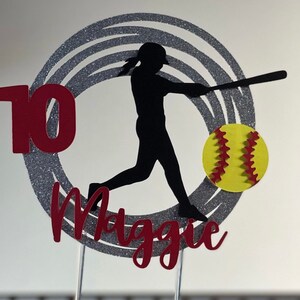 Baseball birthday cake topper, baseball cake topper, baseball player cake topper, softball cake topper, softball birthday cake topper