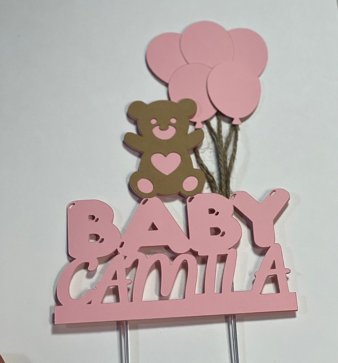 Teddy Bear Baby Shower Cake Topper - Etsy