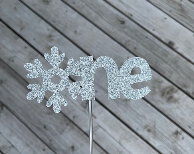 Snowflake one cake topper, Snowflake first birthday cake topper, one cake topper, Im one cake topper, first birthday cake topper, winter