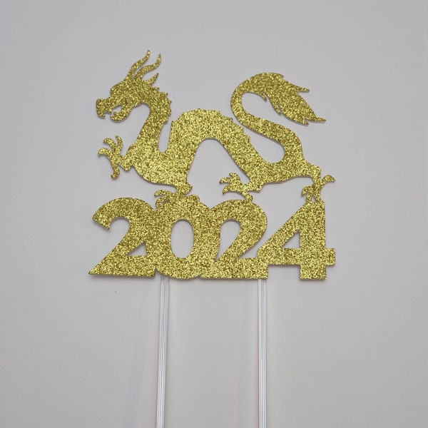 Dragon cake topper, Lunar year cake topper, year of the dragon cake topper, Chinese dragon cake topper, 2024 New year cake topper