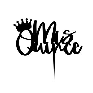 Mis Quince cake topper, fifteen cake topper, Quinceanera cake topper, Quinceanera topper, Mis quince topper, Mis quince cupcake toppers
