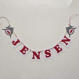 Shark Birthday Banner: Pre-Hung Shark Party Decorations