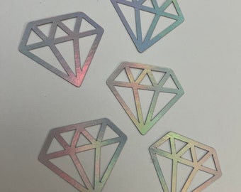 Diamond confetti, diamonds confetti, engagement confetti, Diamond decorations, Diamond party supplies