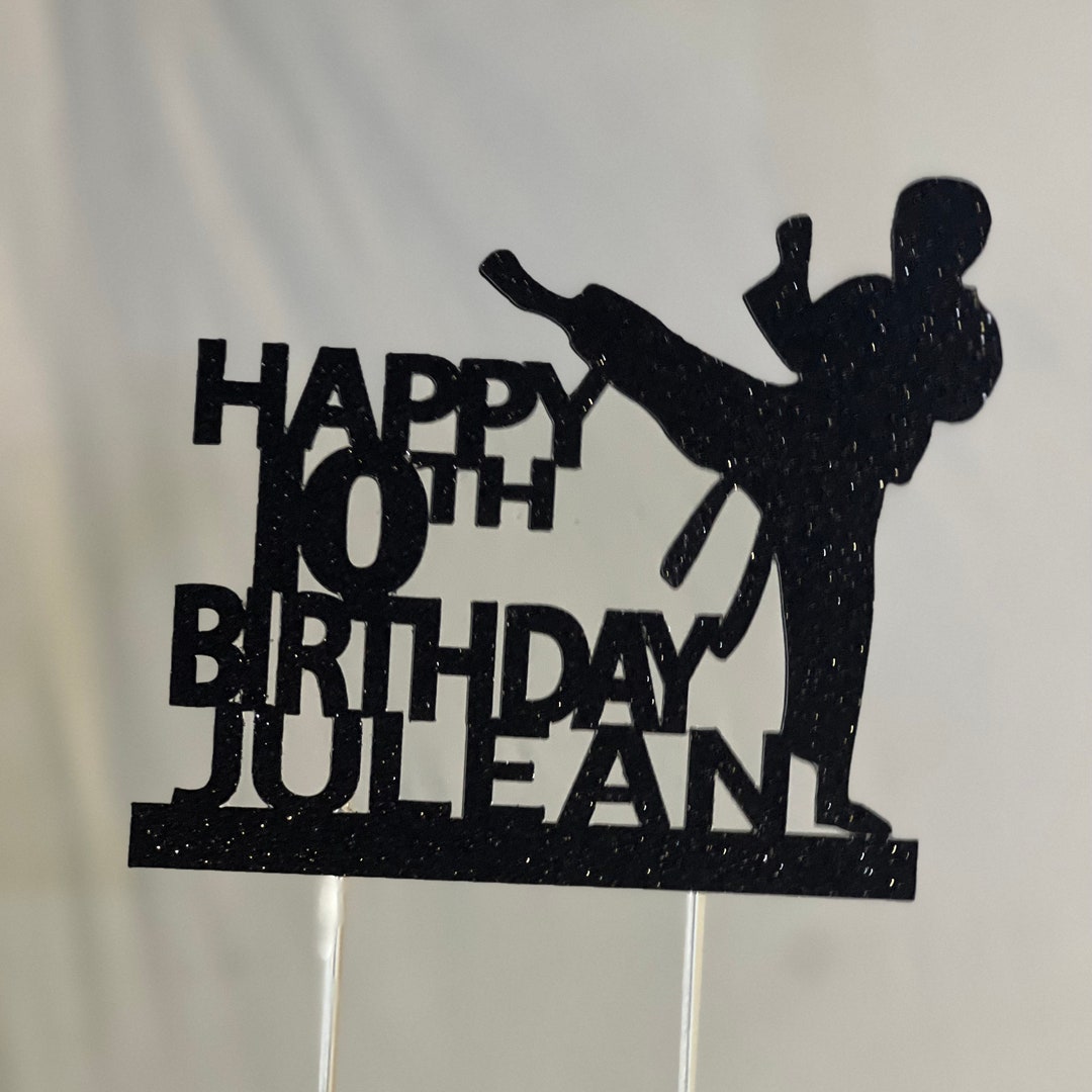 Karate Cake Topper, Karate Birthday Cake Topper, Karate Topper, Martial