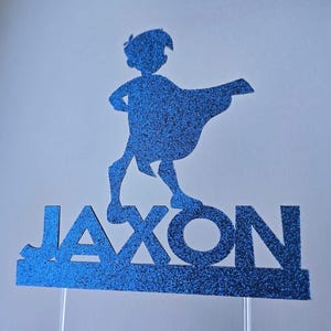 Hero cake topper, little hero cake topper, super hero cake topper, super hero party decorations, little boy cake topper, little hero topper,
