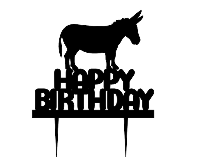 Donkey cake topper, Donkey birthday cake topper, Donkey toppers, donkey cupcake toppers, donkey confetti, donkey cake toppers, donkey items