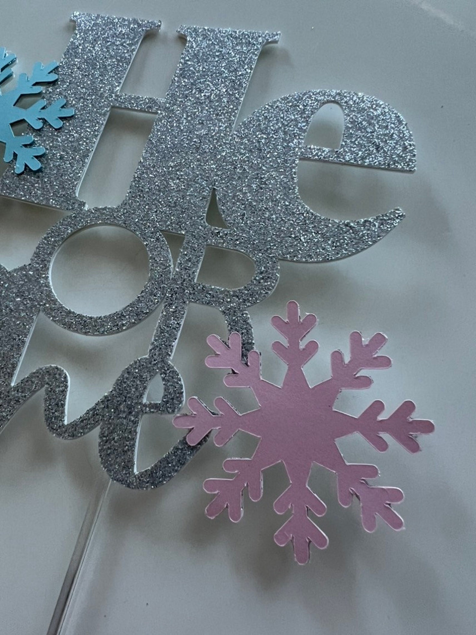 Winter Gender Reveal Cake Topper Christmas Gender Reveal Cake - Etsy