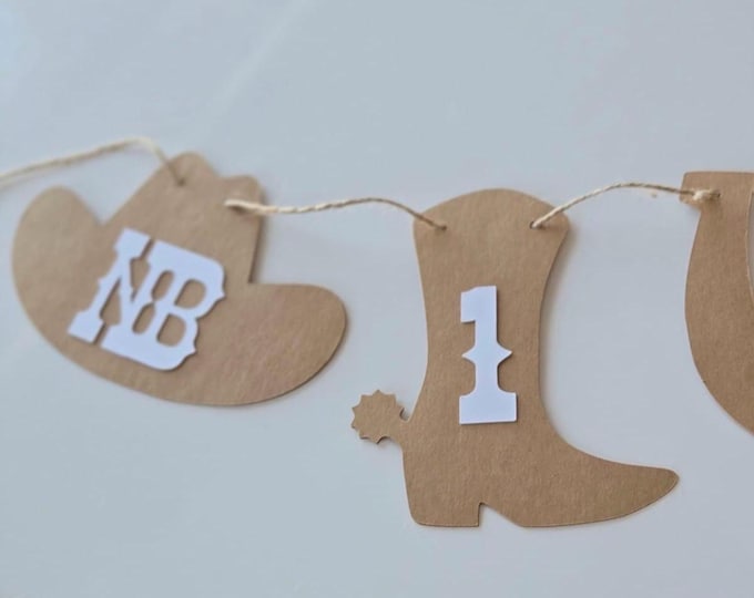 Cowboy photo banner, cowgirl monthly photo banner, cowboy banner, cowgirl first year photo banner, cowboy first year photo banner