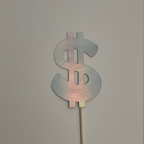 Dollar Sign Cupcake Toppers Money Etsy