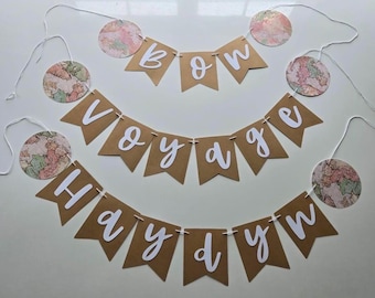 Bon Voyage Banner: Travel Theme Party Decorations