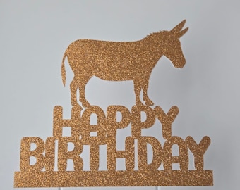 Donkey cake topper, Donkey birthday cake topper, Donkey toppers, donkey cupcake toppers, donkey confetti, donkey cake toppers, donkey items