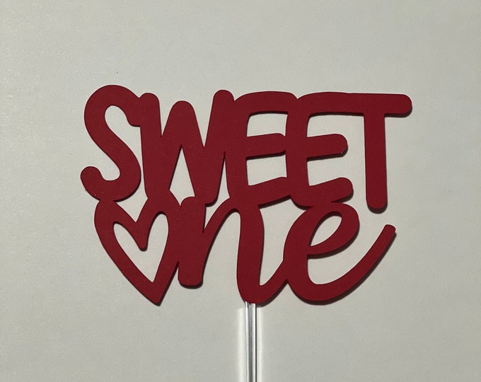 One cake topper, Im one cake topper, sweet one cake topper, first birthday cake topper, sweet one topper