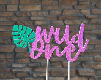 Wild One Cake Topper: Jungle Theme, First Birthday