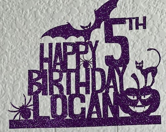 Halloween Birthday Cake Topper