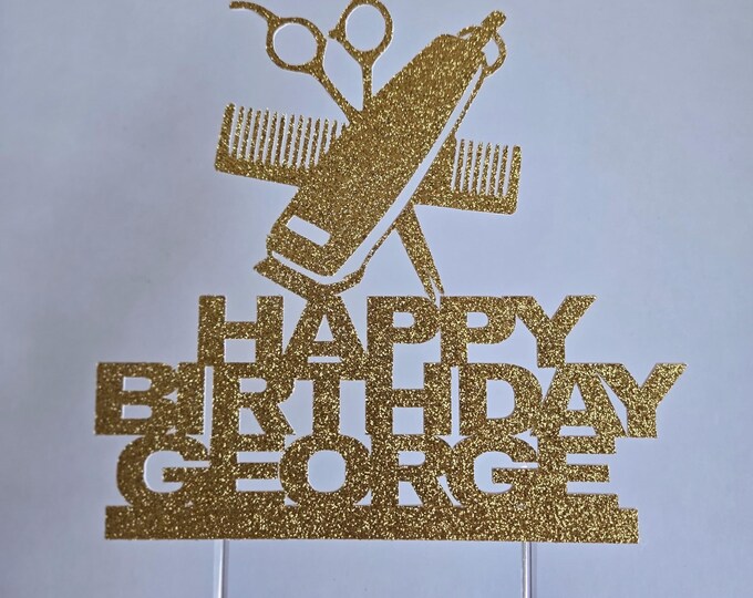 Barber Cake Topper