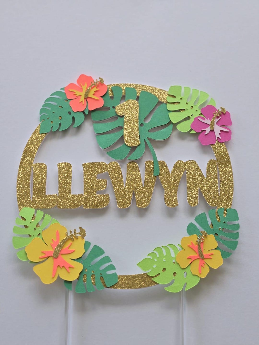 Hawaii Birthday Cake Topper, Hawaiian Birthday Cake Topper, Luau ...
