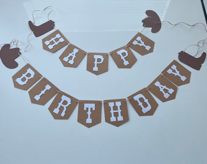 Cowboy banner, little cowboy banner, cowboy theme banner, first rodeo banner, cowboy boot banner, cowboy hanging banner