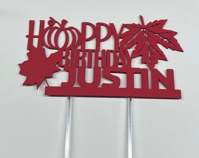 Fall cake topper, fall birthday cake topper, autumn cake topper, autumn birthday cake topper, fall birthday topper, autumn cake topper
