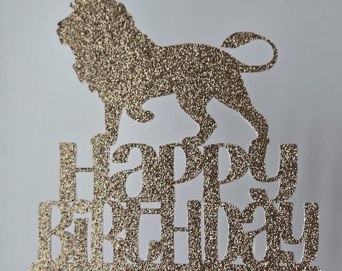 lion cake topper, lion birthday cake topper, lion topper, leo topper, leo birthday topper, leo birthday cake topper,