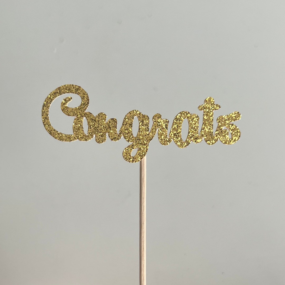 Congrats Cupcake Toppers, Congratulations Cupcake Toppers, Congrats