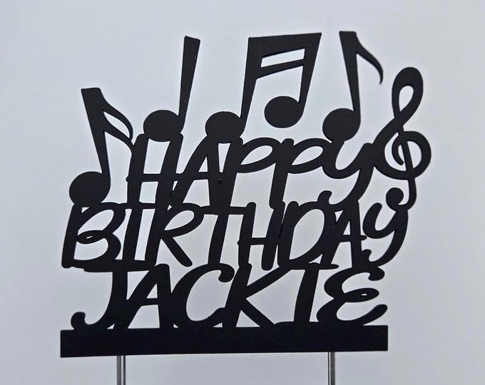 Music cake topper, Musical cake topper, Music birthday cake topper, music notes cake topper, music teacher cake, love music cake topper