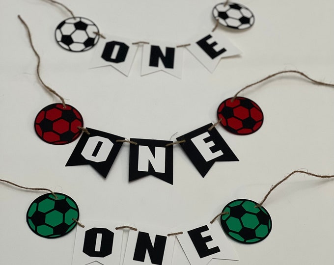 Soccer banner, soccer birthday banner, soccer party decorations, soccer garland, soccer ball banner, soccer party decor