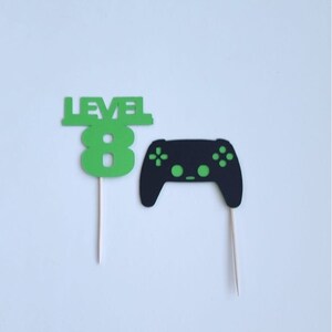 36 Pcs Video Game Controller Cupcake Toppers - Perfect For Gaming Birthday Parties