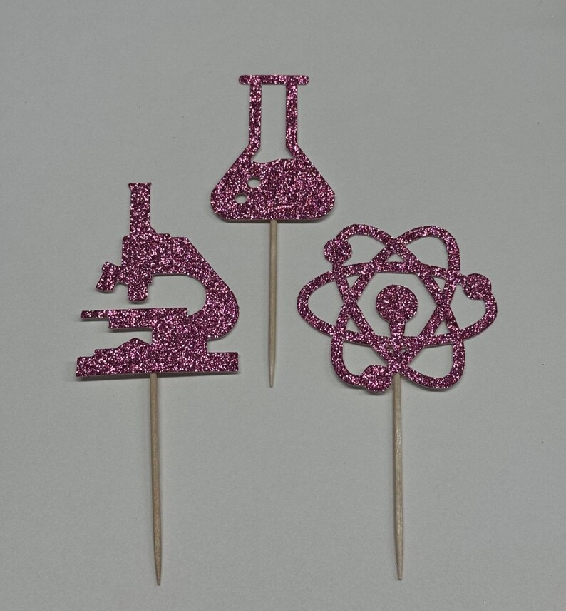 Ag Science Topper Science Cupcake Toppers: Biology, Chemistry, Microscope (set of 12) - Etsy