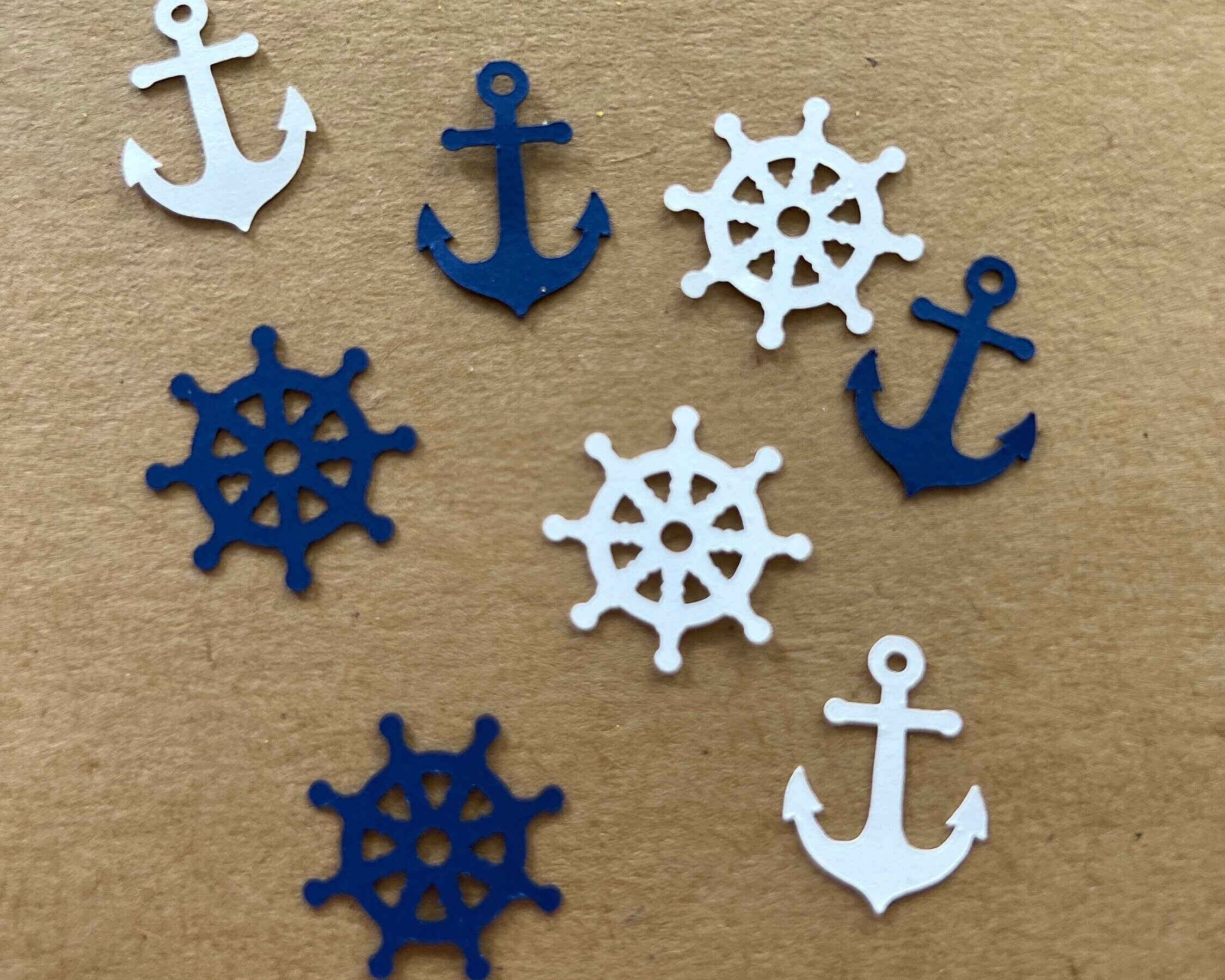 Anchor confetti ahoy its a boy confetti nautical confetti small table confetti table confetti 150 pieces