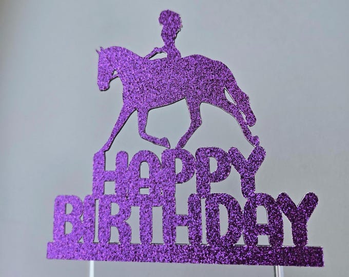 Horse Birthday Cake Topper: Equestrian Party Decor