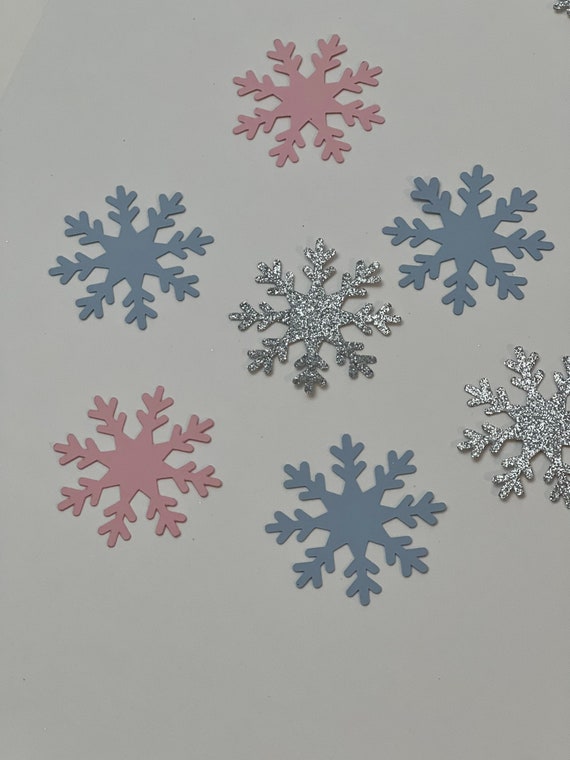 Snow Confetti Snowflake Confetti Winter Confetti Snowy 