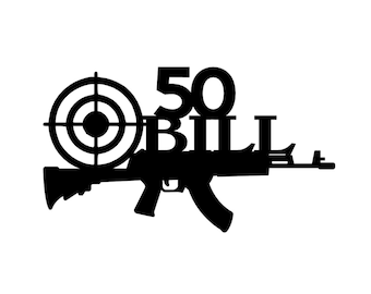 Rifle Cake Topper, Target Shooting Birthday Decor